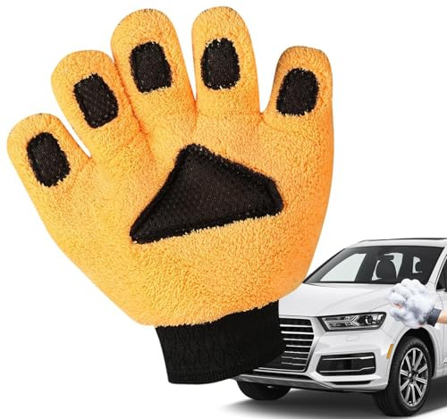 Guantes de lavado de coche | Guantes de forro polar coral | Guantes de lavado de vehículos – para coche, camión, SUV, vehículo, exterior, hogar, cocina, hombres y mujeres