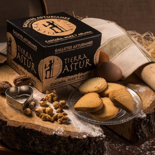 Galletas Tierra Astur de castaña, nuez y avellana | Caja de 400 g