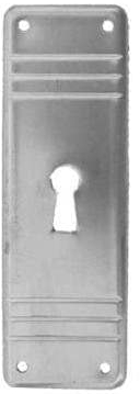 Antikhof Möbelbeschlag Jugendstil Messing geprägt,Größe:3,4x10,0cm,Bestellnummer JML 93, Silbergrau
