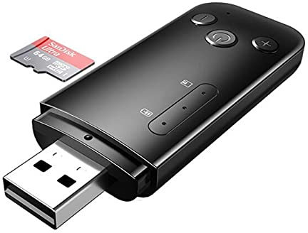 ZZjingli D90 USB Dual Output Bluetooth 5.0 Adapter Audio Receiver & Transmitter, Built-in Lithium Battery