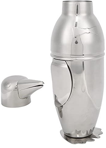 500ml Classic Retro Acero inoxidable Martini Shaker Bar Shaker Capacidad Herramientas profesionales para bar Café Bartending,Coctelera, Homebars Mezcla de bebidas Cócteles Accesorios, Batidor de