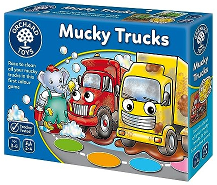 Orchard Toys - Mucky Truck Spiel, Für Kinder im Alter von 3-6 Jahren