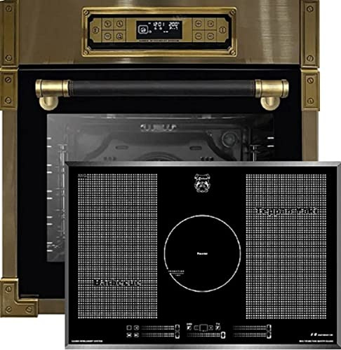 Kaiser Set EH 6726 AD + KCT 777 FI, Retro horno eléctrico empotrado 80L, juego de horno eléctrico + exclusivo placa de inducción 77 cm, Quick Heat, 5 zonas de cocción, Power Boost