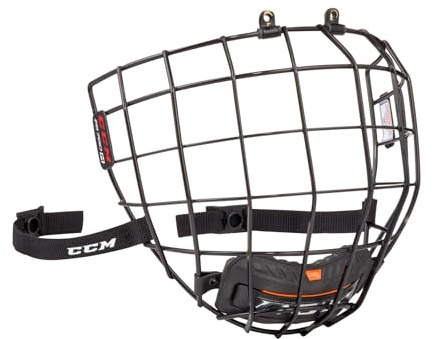 CCM Gitter Gesichtsmaske für Eishockey und Lacrosse, Schwarz, Adult