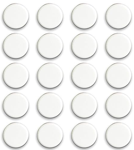 Qualsen Magneti Per Il Frigo, Magneti Per Il Frigorifero 20 Pezzi, Magneti Per Lavagne Magnetiche Per, Mini Magneti Carini Per Magneti Per Il Frigorifero, Armadietto, Lavagna Bianca, Cucina, (Bianco)