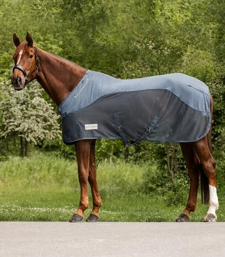 WALDHAUSEN Comfort Fleece-Fliegendecke, kreideblau, 155 cm