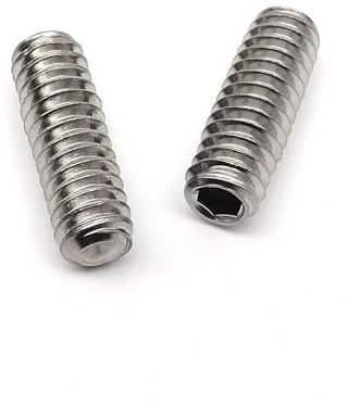 10 pièces UNC 10#-24 1/4-20 304 acier inoxydable à six pans creux tasse Point sans tête boulon vis de réglage (Color : 1_1/4-20)