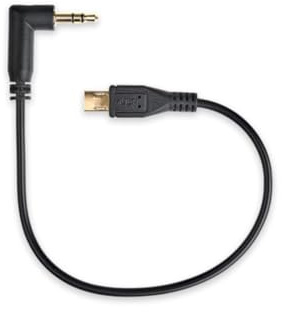 Tentacle Sync Cavo C24 compatibile con Sony FX-3/FX-30, codice temporale micro-USB ad angolo retto da 3,5 mm TRS
