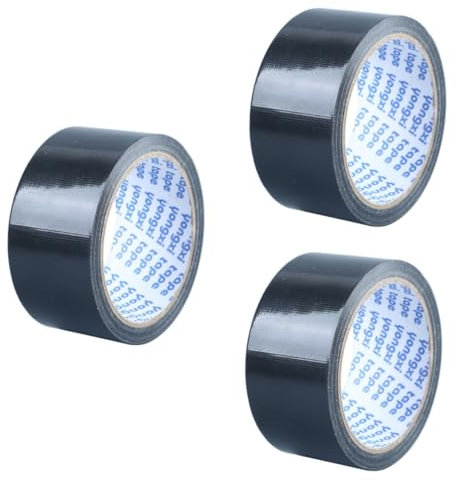 TEHAUX 3 Pezzi Nastro Adesivo Per Apparecchiature Elettriche Adesivo Monofacciale Per Riparazione Pavimenti in Moquette Nastro Adesivo in Tessuto Adesivo 5 Cm X 13 M