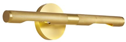 MODEBHD 18 goldene Badezimmer-Waschtischleuchten, Bilderleuchten mit gerändelter Textur, um 360° drehbare Wandleuchten aus Messing, Bilderleuchten für die Wand, Wandleuchte für den Innenbereich, Wand