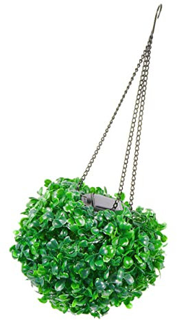 GOOHOCHY Led Solar Hanging Topiary Decorative Artificial Plant Light for Garden Wedding Outdoor Decor Energy Saving Design Large