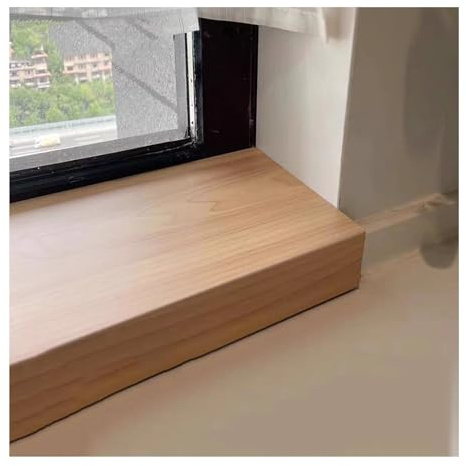 XILYZMO Cuttable Window Sill Protection, Home Decorative Windows Sill Capping, Customisable Extra Wide Window Sill Protector, Thickness 8mm Window Sill Nosing Cover(110x17cm)