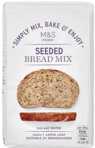 M&S Marks & Spencer Seeded Bread Mix, 500g, Makes 1 Large Loaf, Just Add Water- PACK OF2X