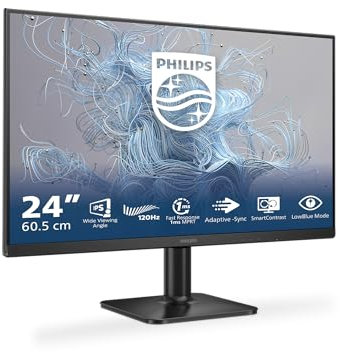 Philips 24E1N1100-24 tum Full HD-skärm, 120 Hz, adaptiv synkronisering. (1920x1080, 1x D-Sub, 1x HDMI 1.4) svart
