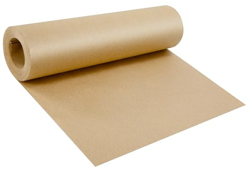 Rouleau de Papier Kraft 30cm*30m Papier d'Emballage Recyclable Papier Plié Pour Emballage Cadeaux, DIY, Loisirs Créatifs, Artisanat