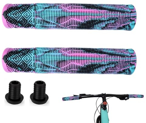 ARYIMYDP Empuñaduras para Bicicleta 160 mm, Montaje Fácil y Rápido, Empuñaduras de Colores Mixtos para Bicicletas MTB, BMX y Patinetes