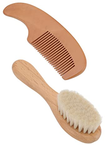 Pretfy Babybürste und Fortschrittliches Werkzeug Kleine Designmassage Weiche Ziegenhaut für Set Männer Zusammengesetzte Freundliche Stil Kamm