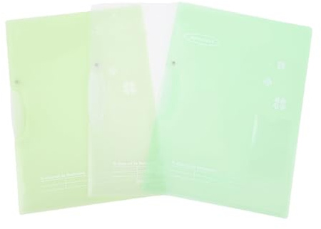 A4 Couvre-report en plastique avec clip, 3 packs Présentation du dossier de curriculum vitae et dossier de fichier transparent avec couverture transparente claire pour les