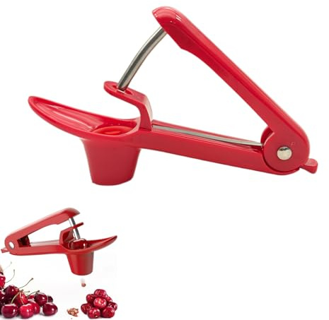 Cherry Stoner Remover,Cherry Pitter Olive,Cherry Pitter Tool Pit Remover,Pip Removal,Fruit Cutter Grape,Olive Puller Splitter,Stainless Steel Rod for Dates Cherries Olives,Manual Pip Pitting Device