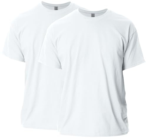 Gildan Adult Ultra Cotton T-Shirt, Style G2000, Multipack, White (2-Pack), 2X-Large