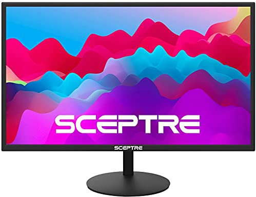 Happy Watch 27-Inch FHD LED Gaming Monitor 75Hz 2X HDMI VGA Build-in Speakers, Ultra Slim Metal Black