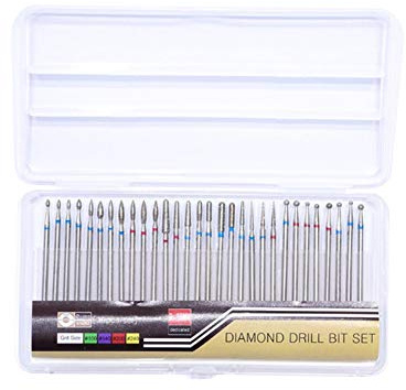 Nail Drill bit setsDrill Nail Bit, Manicure Drill Accessories, Professional Manicure Drill Bits, Professional Steel Drill, Tungsten, Steel Nozzle Accessory for Nail Accessories