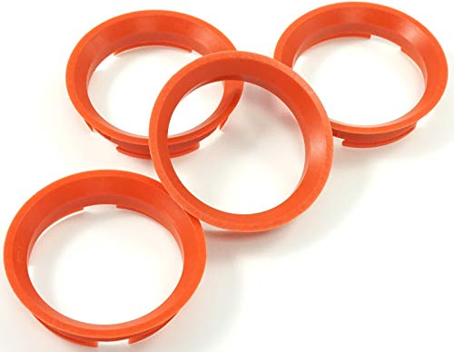 4x Zentrierringe 63,4 auf 57,1/63 4-57 1 | Rot | kompatibel mit Keskin MAM