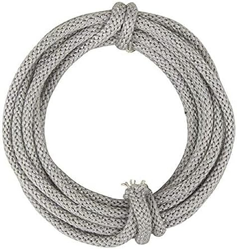 Rayher Strickschlauch mit Draht, 5 mm ø, hellgrau, Strang 3 m, Strickschlauch zum Basteln, 55937560