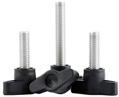 BOZONLI Flügelschraube, Plastik Rändelknopf Befestigungsschraube Flügelschraube Z-Form, M6x60mm,5pcs