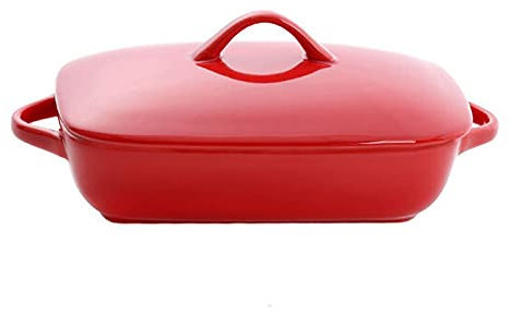 YUEYOULII Ramequin Four Plat de cocotte for Cuisson gâteau dîner Cuisson céramique céramique Cuisson rectangulaire casseroles rectangulaires Plat à Four (Color : A)