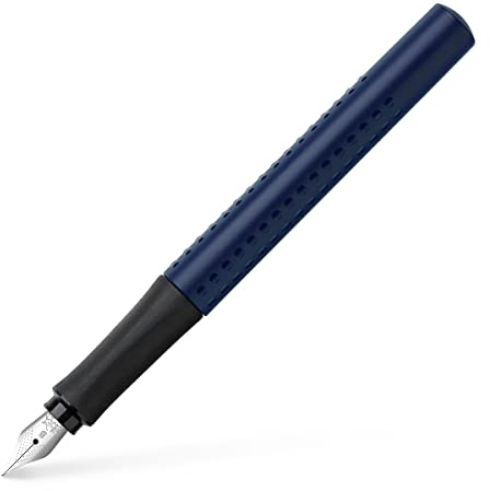 Faber-Castell 140805 - Füller Grip 2011, Feder B, klassik blau, 1 Stück