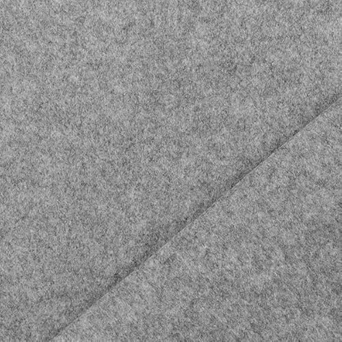 STOFFKONTOR Bastel Filz Stärke 4,0mm Breite 45cm Farbe Hell-Grau meliert
