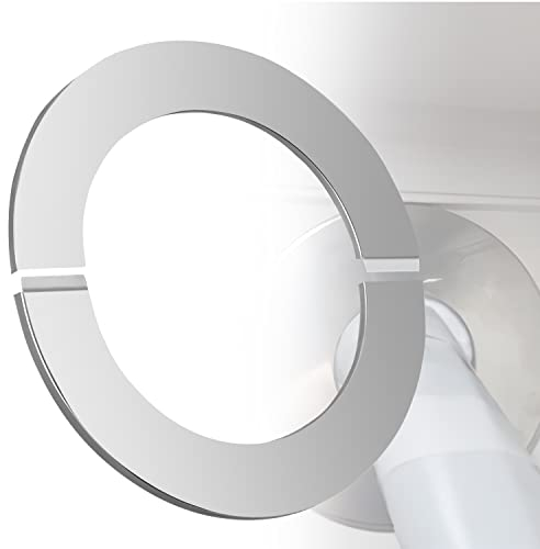 Rosetón para Tubo de Humos para Tubos de 150 mm y 165 mm, Split Two Piece Acero Inoxidable, Diámetro Interior 161mm Borde de 30 mm