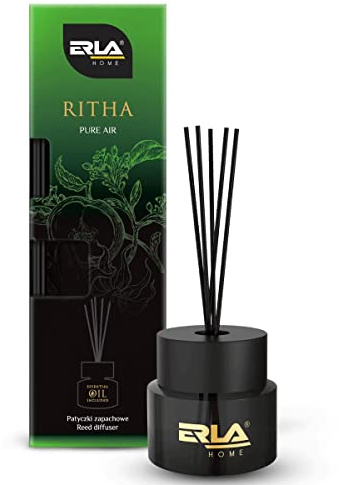 ERLA Duftstäbchen 'Pure Air' 100 ml für zu Hause – Lufterfrischer mit einem Duft von Patchouli, Weihrauch