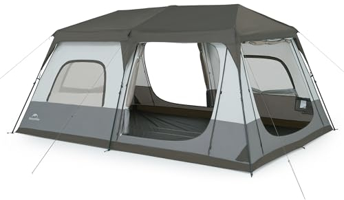 Naturehike Cape 4/6/8 Person Camping Tent, 60S Easy Setup Instant Tent Pop up Tent, Waterproof Large Tall 4/6/8 Person Tents for Camping, Car Camping