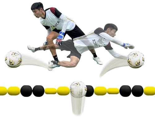 Torwart-Ablenkungsausrüstung, 2,75 m einzeiliger Deflektor, Fußball-Trainingsausrüstung, Reflex- und Beweglichkeitstraining, für Kinder und Erwachsene, anwendbares Tor, Futsal/Sevens-Fußballtor