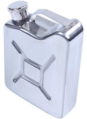 Humanitypd Mini flasque en acier inoxydable de 150 ml pour liqueur, whisky, alcool, carburant, essence