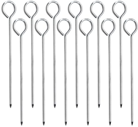 12 Stücke Zeltheringe,18cm Zeltheringe Stahl Heringe Camping Zeltheringe Sturmsicher Heringe Zelt Für Harte Böden,Für Garten Heringe Erdnägel,Camping,Vorzelt Heringe,Angeln Und Zelten