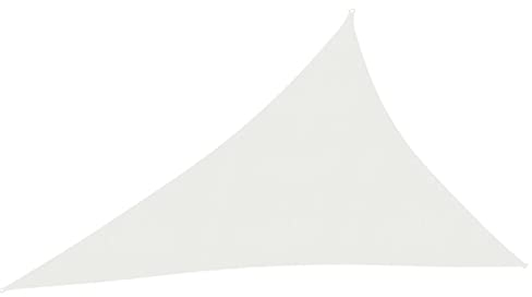 LAPOOH Sonnensegel, Sichtschutz Balkon, Balkon Sonnenschutz, Sonnenschutzsegel,Regenschutz Balkon, Seitenmarkise, Sichtschutz Terrasse, 160 g/m² Weiß 3x4x5 m HDPE