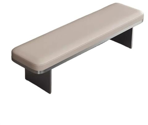 guiling-1986 Sitzbank für Schlafzimmer Edelstahl-Fußhocker, Haushaltssofa, Nachttischhocker, Esszimmerstuhl, leichter Luxus, hochwertige Schuhputzbank, lange Bank Bettbank(160 * 40 * 40cm)