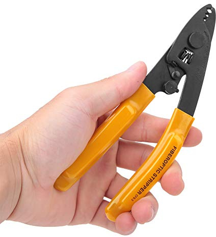 Glasfaser-Abisolierzange, Fibra Optica Pelacable, Glasfaser-Abisolierzange, 3-Port-Loch, Ergonomische Hand-Abisolierzange mit Innensechskantschlüssel