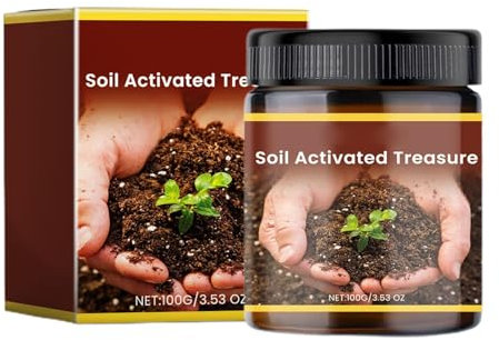 Soil Activator Treasure - Soil Amendments | Living Soil Dry Amendments, Soil for Plants, 100g Plant Fertilizer, Soil Activated Nutrition, Potting Soil for Indoor Plants