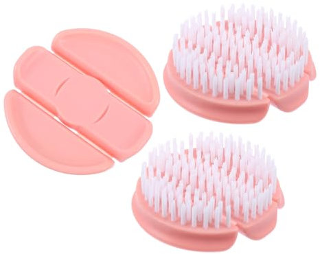 SHOWERORO 3pcs Plastic Pot Brush Cleaner Brush Vegetable Scrub Kitchen Fruit Cleaning Scrubber Cleaner