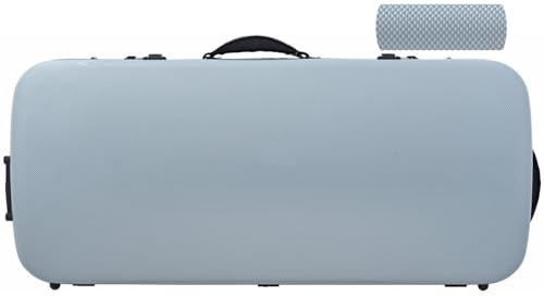 Double Case for Violin 4/4, Viola 36-43 Fiberglass Hybrid Blue Graphite M-case