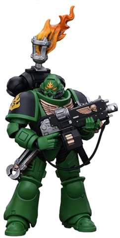GWTCTOY JoyToy GW 40K Originallizenz 1:18 Actionfigur, Space Marines Salamanders Intercessors Sergeant Tsek'gan, 12CM Bausätze für Sammel-Actionfiguren