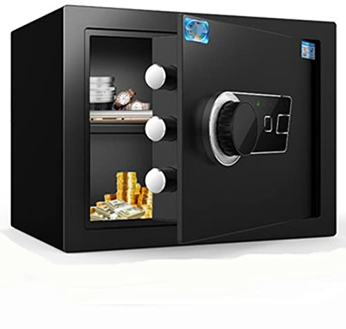 JXXUIRUIEEN Le Coffre - Fort Coffre-Fort Domestique à Petites Empreintes digitales Family Office Hôtel(Black2)