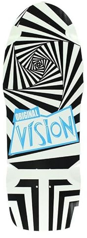 Vision Skate Original Skateboard Deck Fusion 25,4 cm (10 Zoll), Weiß / Schwarz