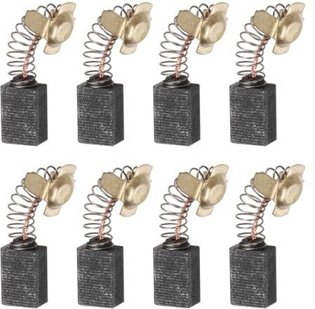 QUARKZMAN 8pcs Escobillas de Carbón Kit 14x7x10mm Cepillo de Carbono | para Motor Carbón Brushes Repuesto para Reparación Herramienta Eléctrica Taladros Percutores Sierras Crculares
