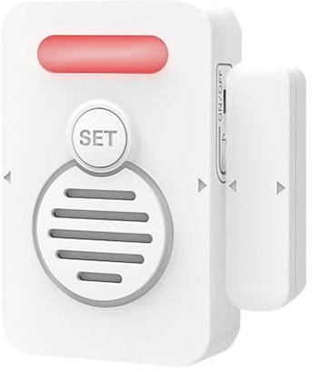 JIEBWCHA Alarma para Puerta De Frigorífico | Alarma para Ventana Abierta con Recordatorios De Voz Ajustables - Avisador De Cierre Y Alerta Vocal para Neveras En Hogares Tiendas Y Comercios