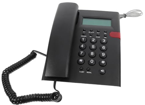 LOPUNER Téléphone Fixe sans Fil pour Personnes Âgées Grandes Touches Affichage des Appels Compatible Appareils Auditifs Téléphone De Bureau pour Maison Et Bureau